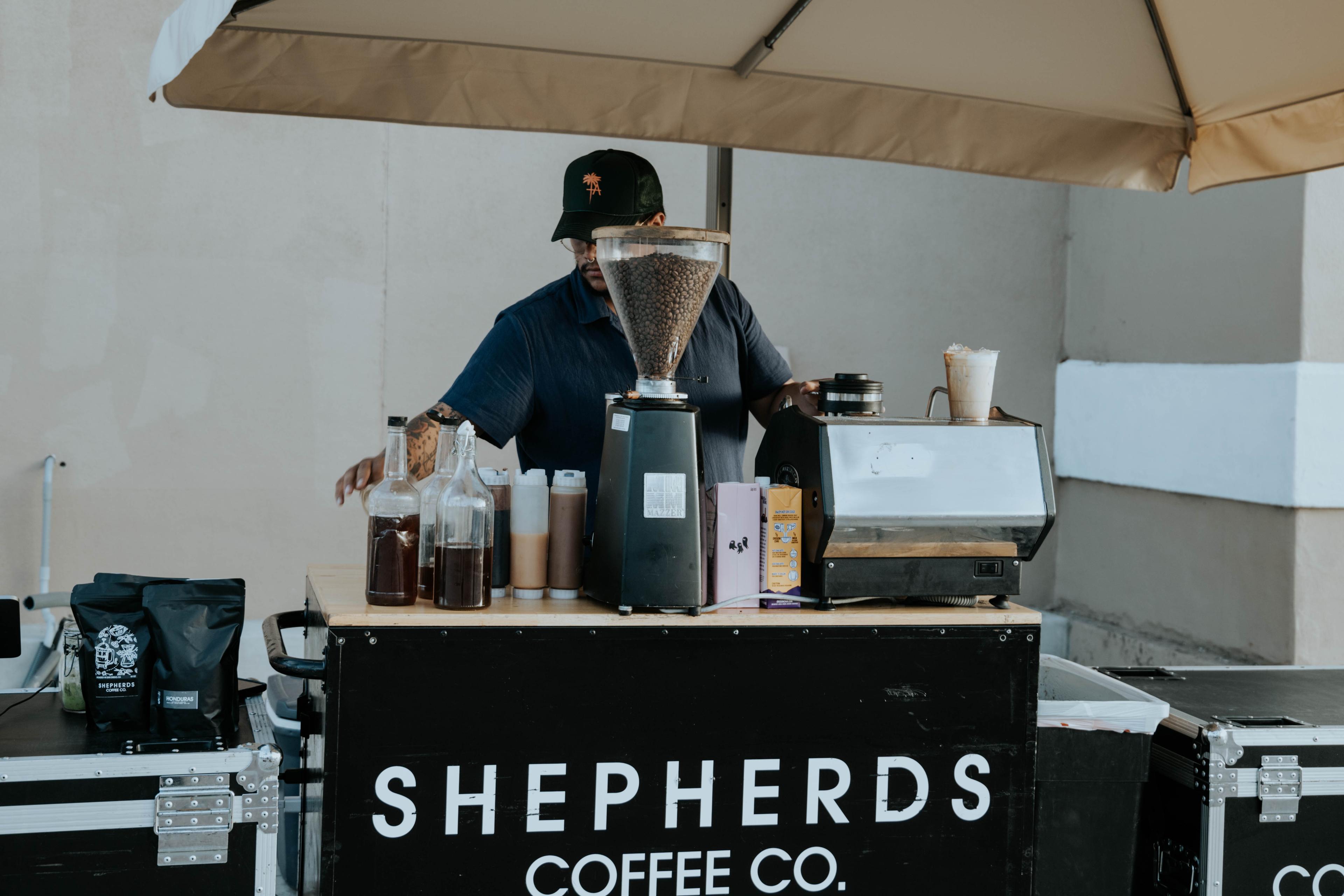 Shepherds Coffee Co. mobile coffee bar at a San Diego event — 11